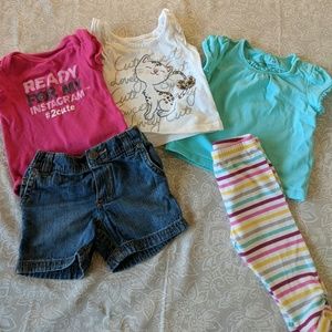 Bundle of 6month baby girl clothes-summer